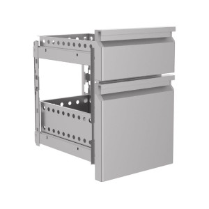 2-Drawer Block for Refrigerated Table - CombiSteel