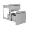 2-Drawer Block for Refrigerated Table - CombiSteel