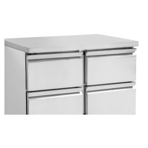 Positive Refrigerated Table - 4 Drawers GN 1/2 Dynasteel: Quality and Performance