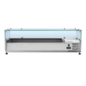 Refrigerated Saladette to Place with Glass 6 x GN 1/3 Dynasteel: Freshness and Optimal Organization