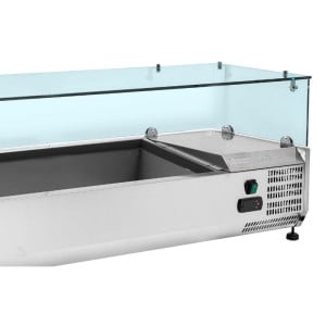 Saladette Gekühlt Verglast GN 1/3 und 1/2 - Dynasteel Effizient