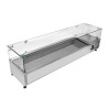 Refrigerated Saladette to Place with Glass - 7 x GN 1/3 - Dynasteel