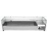 Refrigerated Saladette to Place with Glass - 7 x GN 1/3 - Dynasteel