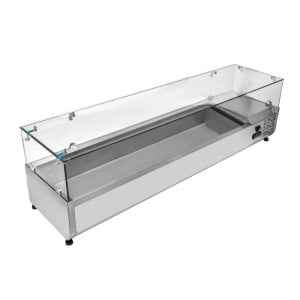 Saladette Kühlvitrine zum Aufstellen - 8 x GN 1/3 - Dynasteel