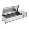 Saladette Réfrigérée à Poser Couvercle Inox - 3 x GN 1/3 + 1 x GN 1/2 - Dynasteel