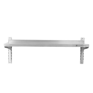 Stainless Steel Wall Shelf on Brackets - L 1000 x D 300 mm - Dynasteel