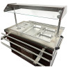 Buffet Chaud CombiSteel - Acier Inoxydable GN 1/1 & Éclairage LED