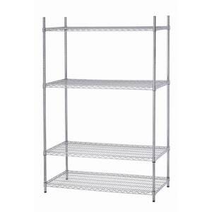 Chrome-plated steel Economat shelving by Bartscher