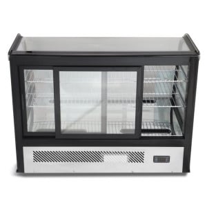 160 L Countertop Refrigerated Display Case - Curved - Dynasteel