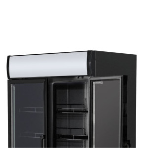 Refrigerated Beverage Display Case - 2 Doors - 736 L with Canopy - Dynasteel