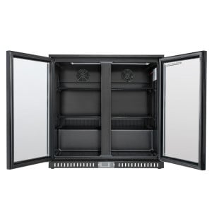 Rückkühlschrank 209 L 2 Glastüren — Belüftet