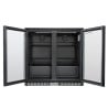Rückkühlschrank 209 L 2 Glastüren — Belüftet
