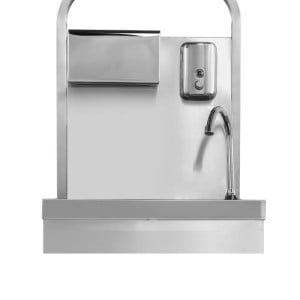 Mobile Autonomous Hand Wash with Soap and Paper Dispenser - Dynasteel