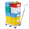 Rectangular Bin 15 L with HACCP Lid - Green - Gilac