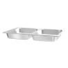 Bac GN 1/1 pour Chafing Dish avec 2 Compartiments Hendi