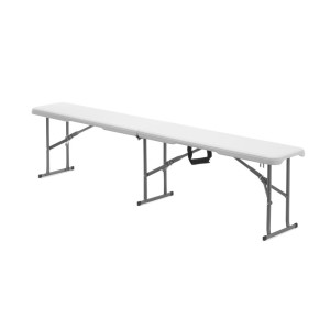 White Folding Bench - HENDI