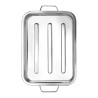 Plat à Four Inox - 38,5 x 27,5 x 6 cm - Marque HENDI - Fourniresto