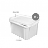 Bac Rectangulaire 15 L Blanc