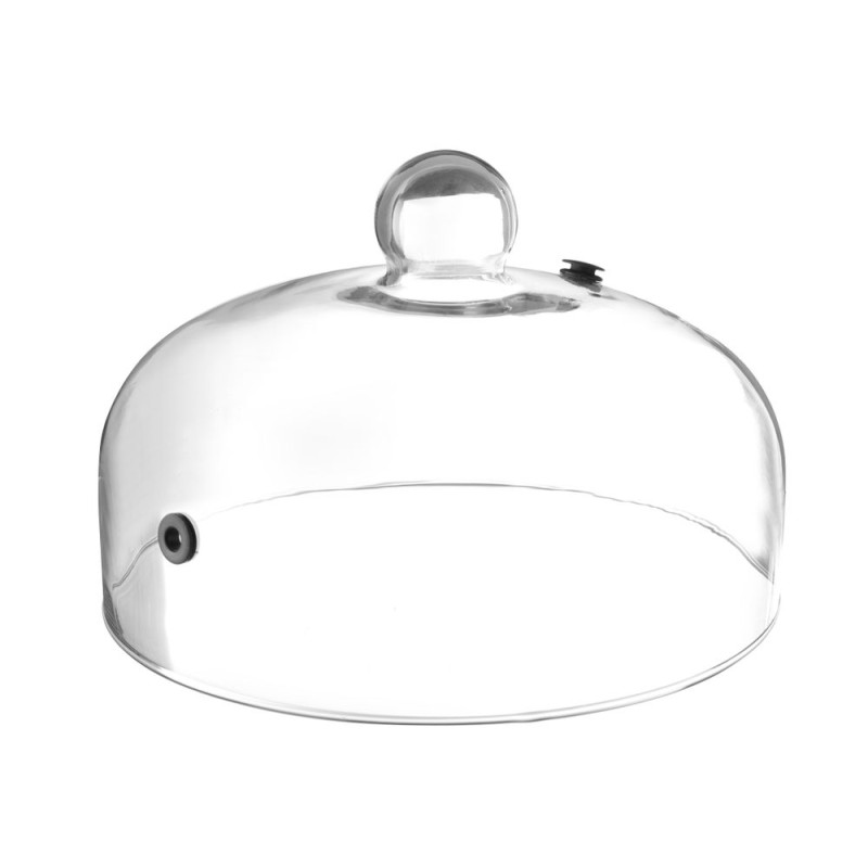 Cloche Plate en Verre avec Aération -  ø 260 mm