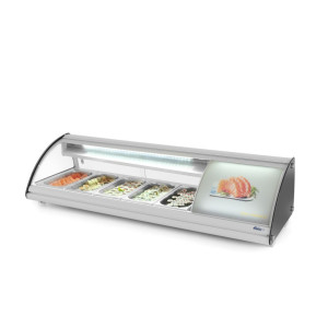 Sushi-Vitrine - 5 x GN 1/3 - 63 L