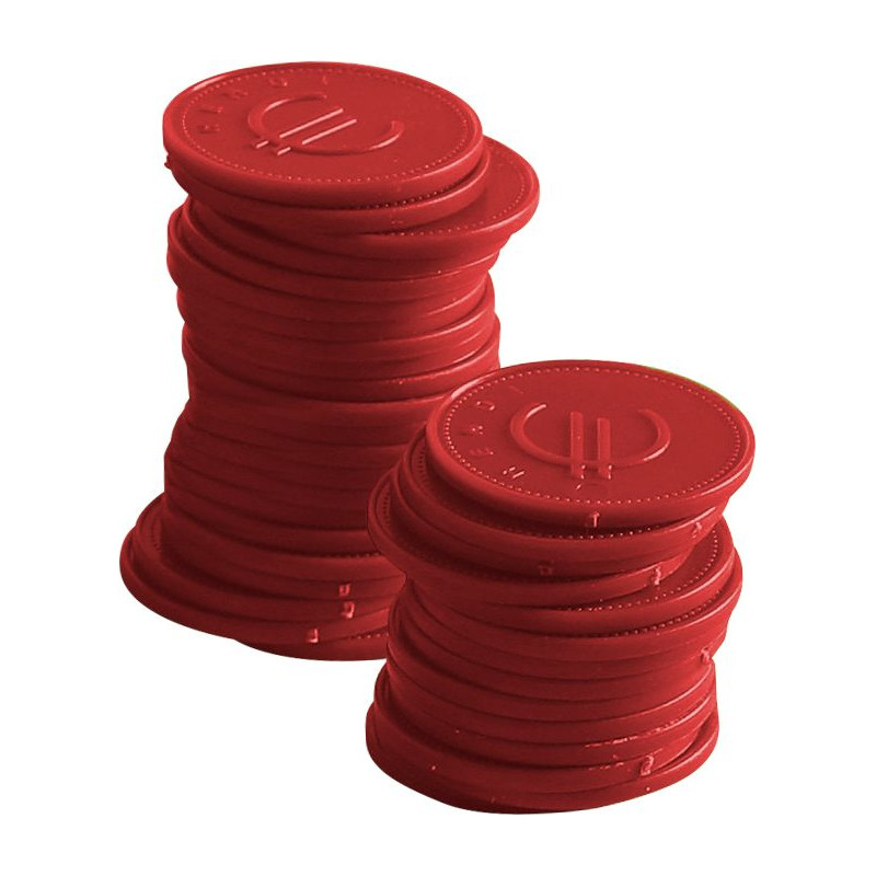 Rote Chips - Set von 100