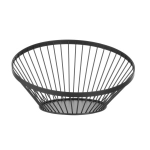 Black Oblique Fruit Basket - 280 mm Diameter