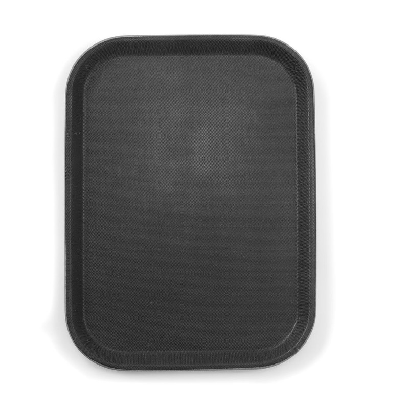 Rectangular Polypropylene Tray - Black - 255 x 355 mm