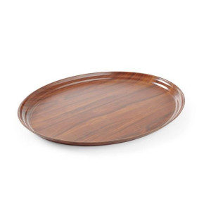 Holztablett Oval - 230 x 160 mm - Marke HENDI - Fourniresto