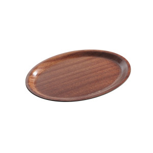 Holztablett Oval - 200 x 265 mm - Marke HENDI - Fourniresto