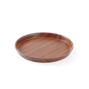 Plateau Woodform Rond à Bord Haut - 320 mm de Diamètre - HENDI