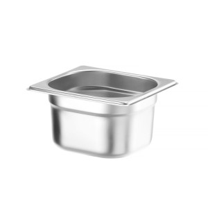 Bac Gastro GN 1/6 Inox - Tiefe 100 mm - 1,6 L - FourniResto