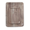 Melamine Printed Dark Wood Service Tray - 530 x 370 mm