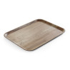 Printed Dark Wood Melamine Serving Tray - 430 x 330 mm