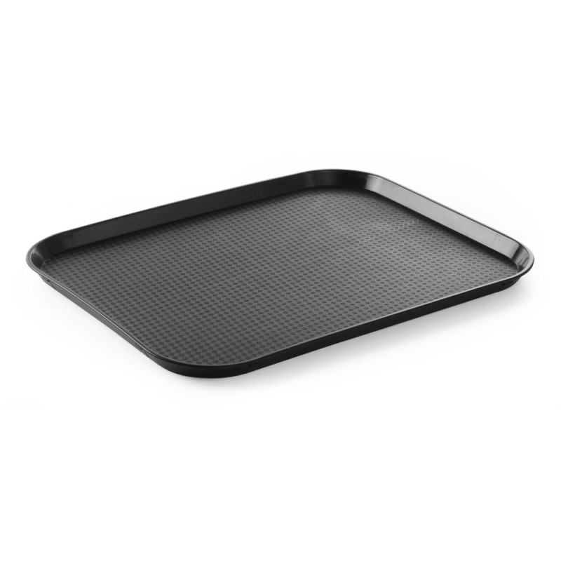 Rectangular FastFood Tray - Large Size 450 x 350 mm - Black