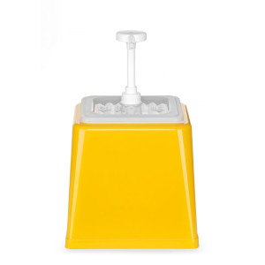 Distributeur de Sauce avec Pompe - Jaune - 2,5 L - Hendi