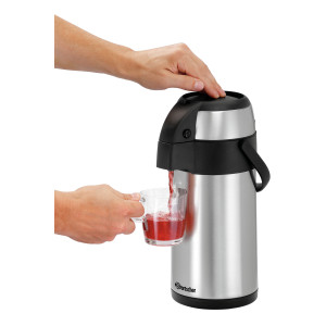 Pot thermos 3L avec pompe pour la restauration