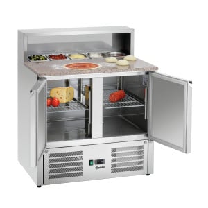 Saladette for pizza maker for professional catering 5 Bins 1/6 GN