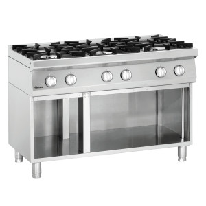 Six-burner stove with base unit Series 700