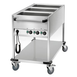 Bain-Marie-Wagen - 3 GN 1/1