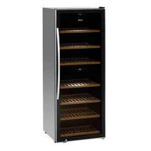 Professional dual-zone wine cellar Bartscher 126 bottles