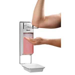 Collection tray for Bartscher disinfectant and soap dispenser