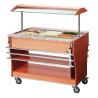 Sliding Shelves for Heated and Refrigerated Buffet - 3 x GN 1/1