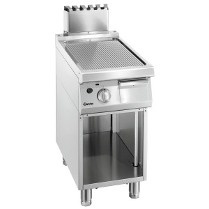 Gerillte Snackplatte Breite 400 mm - Gas