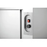 Armoire chauffante en acier inoxydable professionnelle pour cuisine.