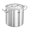 Professional stainless steel stockpot - 11 liters, induction compatible