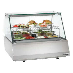 Vitrine réfrig. 2/1 GN en verre plat Bartscher | Cuisine professionnelle