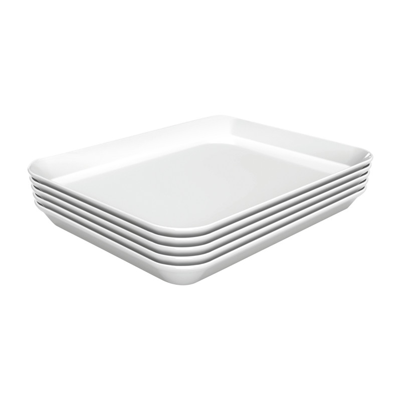 Plat de présentation blanc haut de gamme en mélamine - 17W-150x190 Bartscher