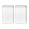 Presentation tray 280x420 in white melamine | Bartscher