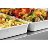 Presentation tray 280x420 in white melamine | Bartscher