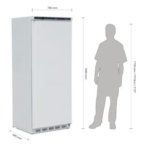 Kühlschrank mit positiver Kühlung, weiß - 600 L